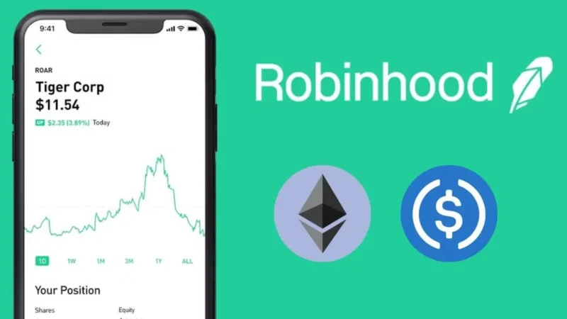 Robinhood расширяет свои криптосервисы: USDC и стейкинг Ethereum