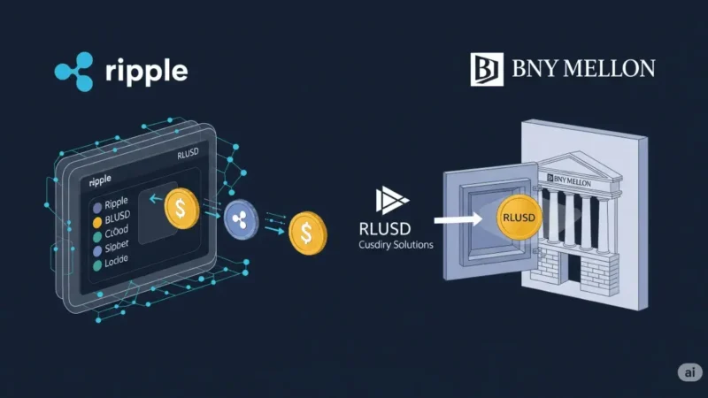 RLUSD от Ripple достигает новых высот благодаря партнерству с BNY Mellon