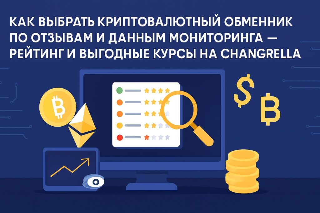 Как выбрать криптовалютный обменник по отзывам и данным мониторинга — рейтинг и выгодные курсы на Changerella