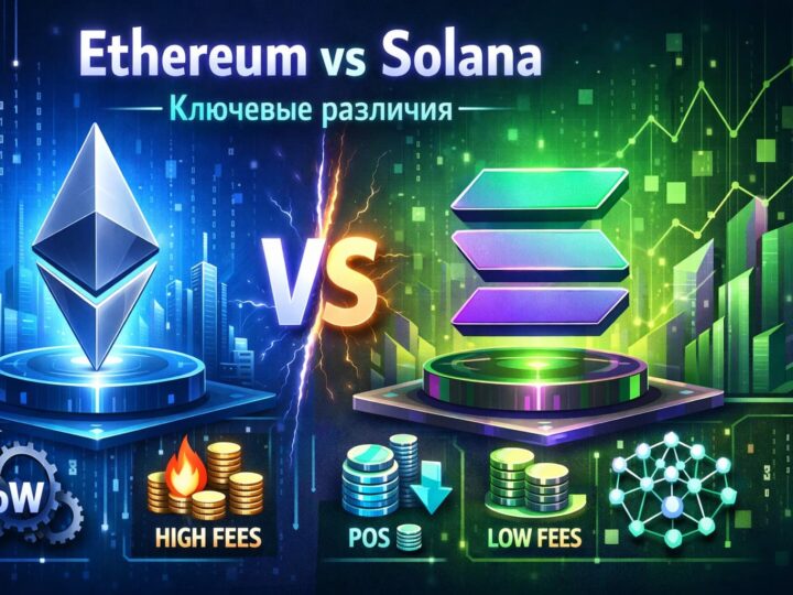 Ethereum — Solana: ключевые различия, которые инвестор должен знать в 2026 году