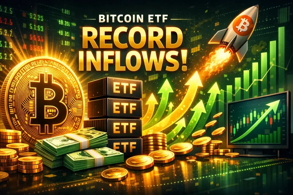 Рекордные притоки в Bitcoin ETF