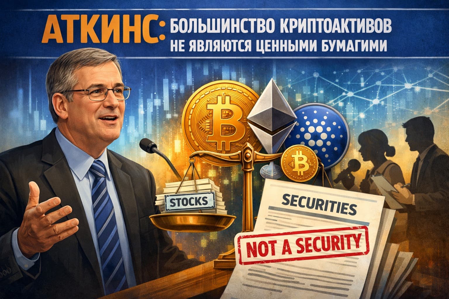 Доктрина Аткинса: почему Комиссия по ценным бумагам и биржам теперь считает, что большинство криптоактивов не являются ценными бумагами