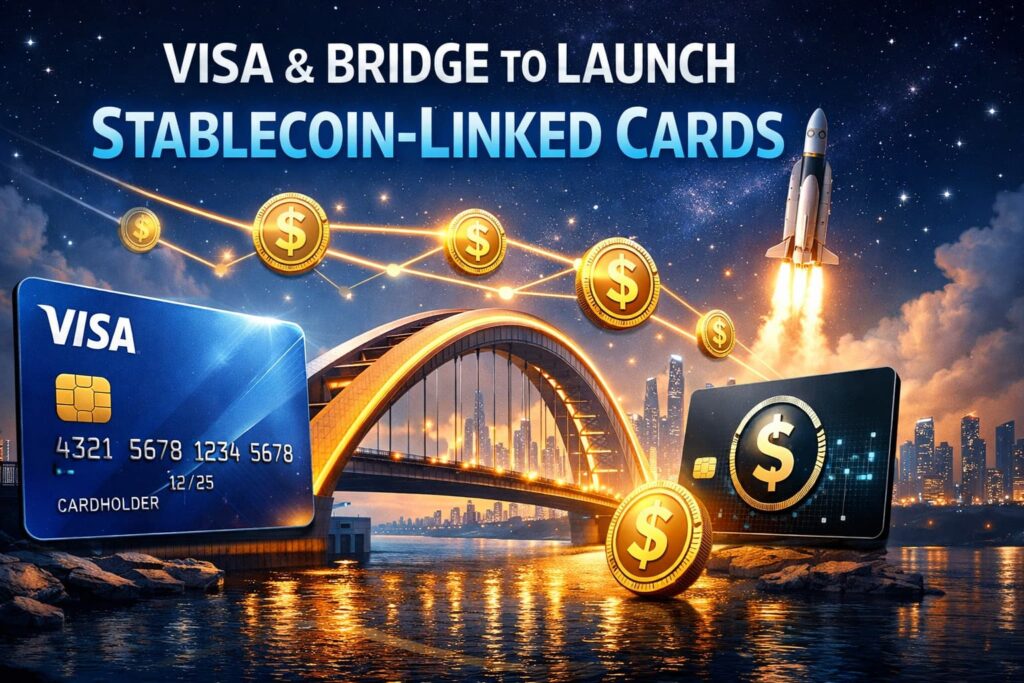 Visa и Bridge запустят карты, привязанные к стейблкоинам.