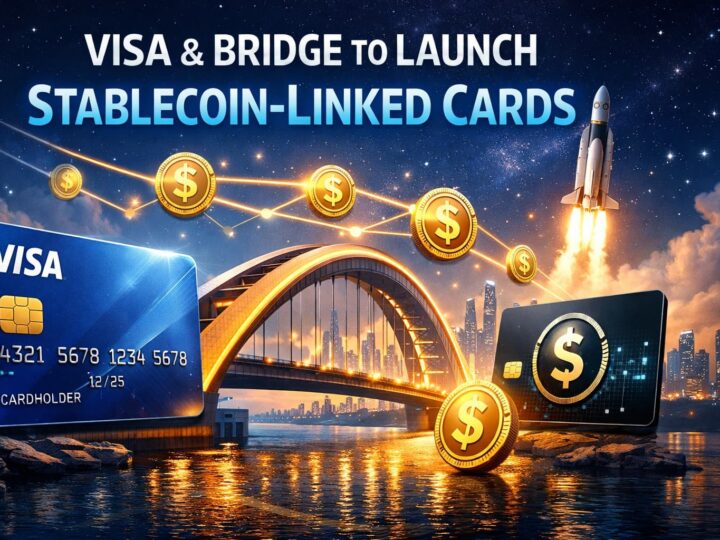 Visa и Bridge расширяют сотрудничество: карты, привязанные к стейблкоинам, доступны более чем в 100 странах.