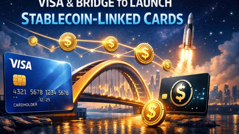 Visa и Bridge расширяют сотрудничество: карты, привязанные к стейблкоинам, доступны более чем в 100 странах.