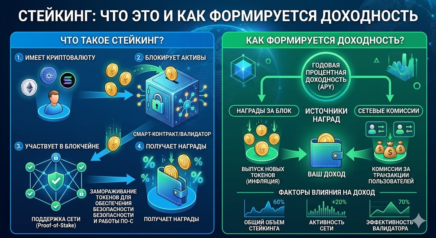 Что такое стейкинг и как формируется доходность